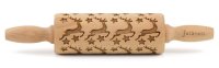 Folkroll 3D-Motiv-Teigrolle 23 cm Rentier Sterne