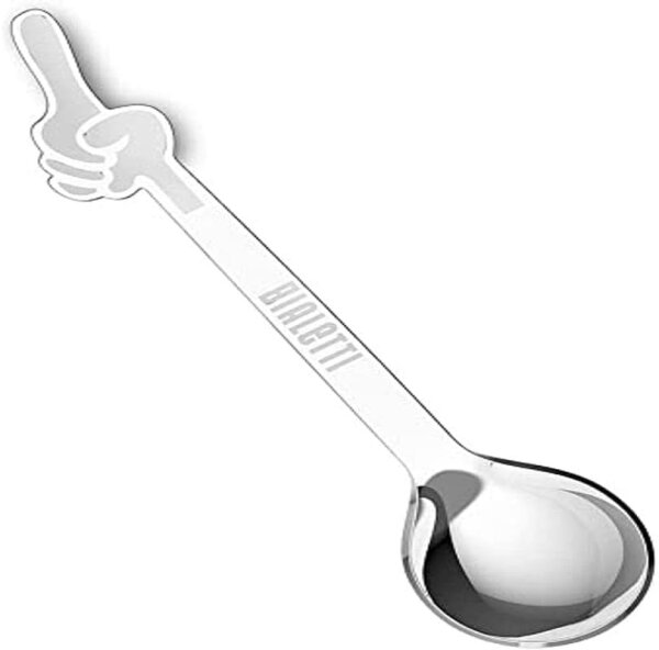 Bialetti Omin Kaffeelöffel-Set, 4 Stück, Metall, mehrfarbig, einzigartig