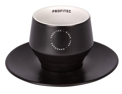 Profitec Espressotassen mit Unterteller (VE= 4 Stück)