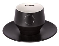 Profitec Espressotassen mit Unterteller (VE= 4 Stück)