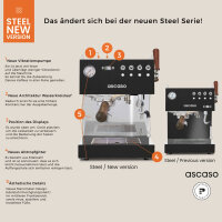 ascaso Steel DUO PID V3 Siebträgermaschine poliert