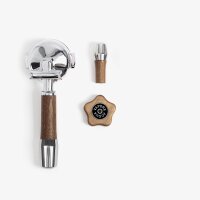 Wiedemann Griffset elegant für ECM mit Drehrad Nussbaum