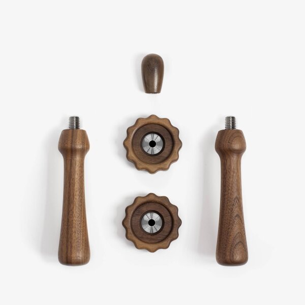 Wiedemann Griffset refined für Rocket Siebträger Nussbaum