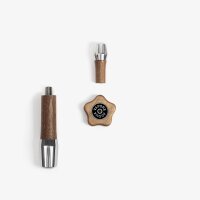 Wiedemann Griffset elegant für ECM mit Drehrad Nussbaum