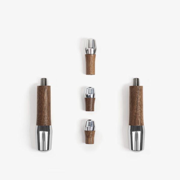 Wiedemann Griffset elegant für ECM Kipphebel V2 Nussbaum