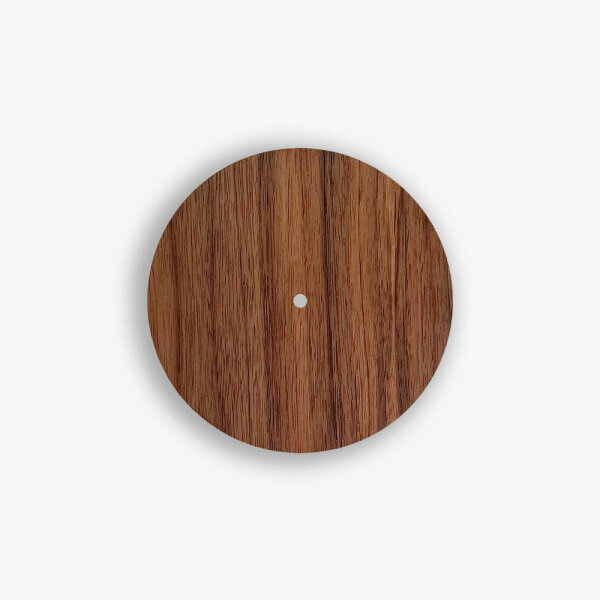 Wiedemann Holzaufkleber für ECM Mühlendeckel Edelstahl Nussbaum