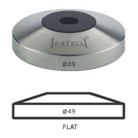 JoeFrex Tamper Base Ø 49 mm flach Edelstahl