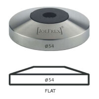 JoeFrex Tamper Base Ø 54 mm flach Edelstahl