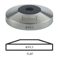 JoeFrex Tamper Base Ø 49,5 mm flach Edelstahl