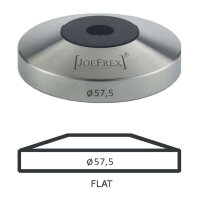 JoeFrex Tamper Base Ø 57,5 mm flach Edelstahl