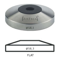 JoeFrex Tamper Base Ø 58,3 mm flach Edelstahl