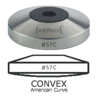 JoeFrex Tamper Base Ø 57 mm convex Edelstahl