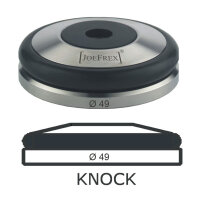 JoeFrex Tamper Base Knock Ø 49 mm flach Edelstahl