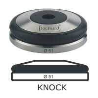 JoeFrex Tamper Base Knock Ø 51 mm flach Edelstahl