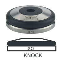 JoeFrex Tamper Base Knock Ø 53 mm flach Edelstahl