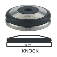 JoeFrex Tamper Base Knock Ø 57 mm flach Edelstahl