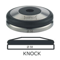 JoeFrex Tamper Base Knock Ø 58 mm flach Edelstahl
