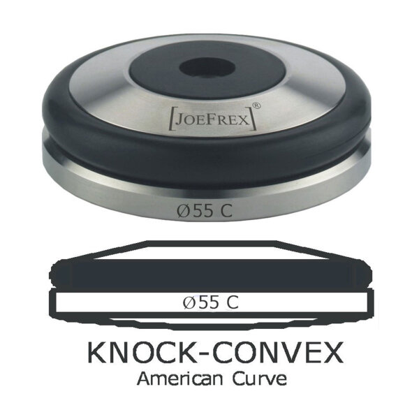 JoeFrex Tamper Base Knock Ø 55 mm convex Edelstahl