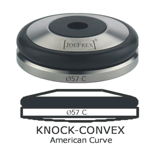 JoeFrex Tamper Base Knock Ø 57 mm convex Edelstahl