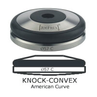 JoeFrex Tamper Base Knock Ø 57 mm convex Edelstahl