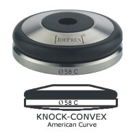 JoeFrex Tamper Base Knock Ø 58 mm convex Edelstahl