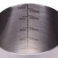 JoeFrex Milchkännchen 590 ml Edelstahl mit Scala