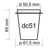 JoeFrex Dosierbehälter Ø 51 mm Edelstahl