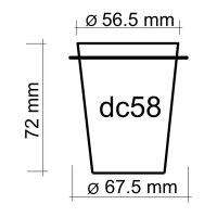 JoeFrex Dosierbehälter Ø 58 mm Edelstahl