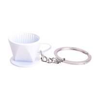 JoeFrex Schlüsselanhänger Kaffeefilter weiß