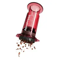 AeroPress Kaffeebereiter Clear Red