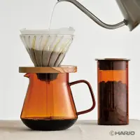 Hario V60 Kaffee Kanne aus Glas 600ml amber